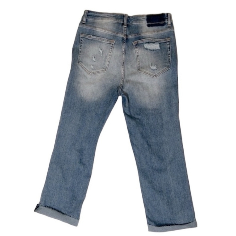 Risen Girlfriend High Rise Distressed Jeans Juniors Size 15 Womens Size … - Picture 4 of 12
